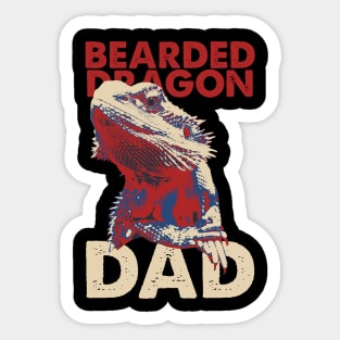 Bearded Dragon Dad Sticker